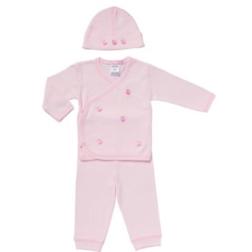 BABY STEPS SET FOR BABY GIRLS IN PINK newborn